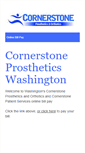 Mobile Screenshot of cornerstonepatientservices.com