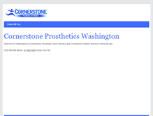 Tablet Screenshot of cornerstonepatientservices.com